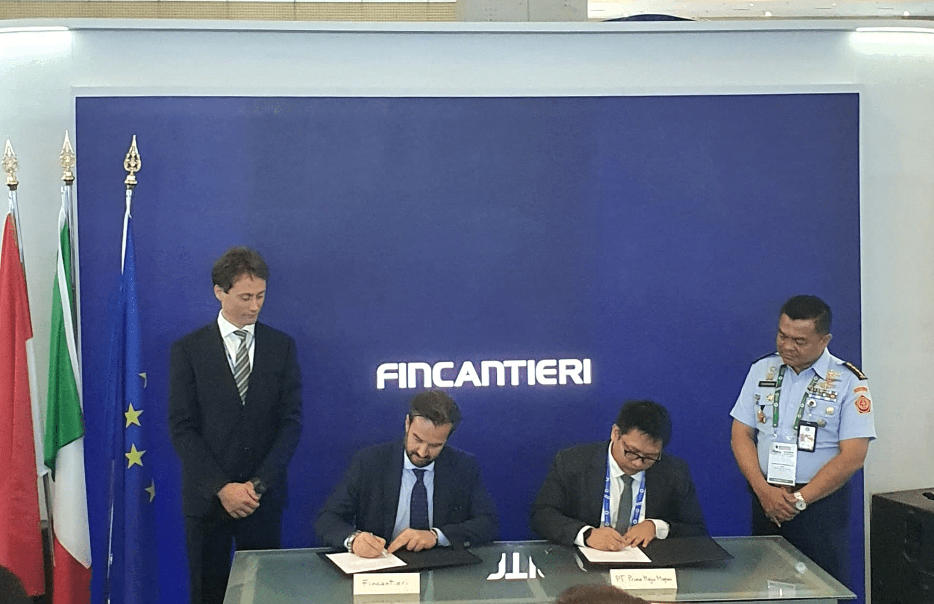 Gandeng Industri Pertahanan Lokal, Fincantieri Siap Kembangkan Solusi Perlindungan Bawah Air Untuk Indonesia. Penandatanganan MoU Antara Fincantieri Dan PT Prima Maju Mapan.