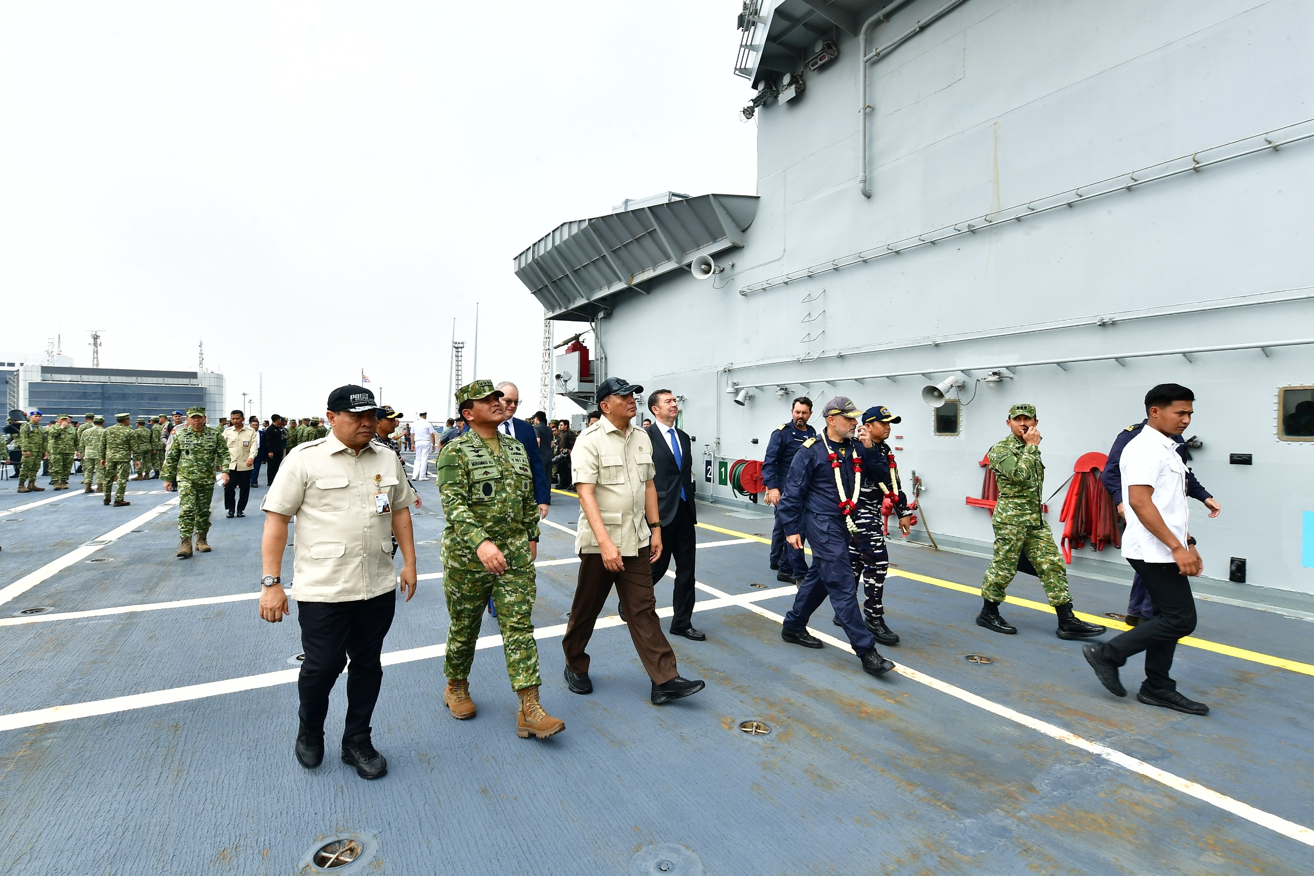 Kapal ITS Giuseppe Garibaldi Resmi Tiba Di Jakarta