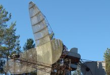 Antena radar pengawasan udara tiga dimensi