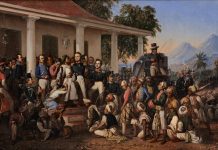 Lukisan Penangkapan Pangeran Diponegoro karya Raden Saleh (1857)