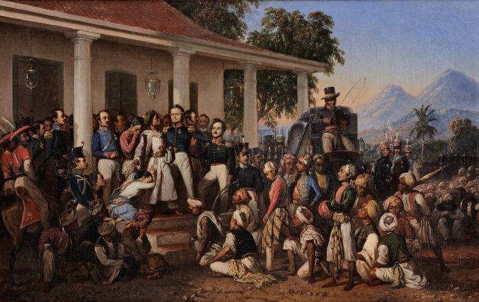 Lukisan Penangkapan Pangeran Diponegoro karya Raden Saleh (1857)