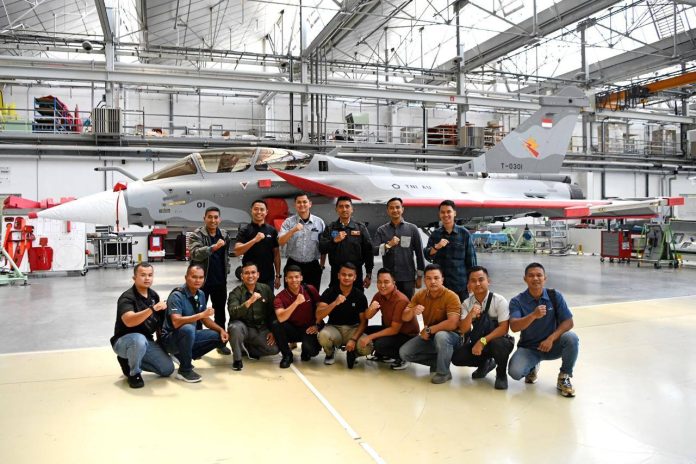 Rafale B T-0301 milik TNI AU di pabrik Dassault sebelum pengiriman ke Indonesia